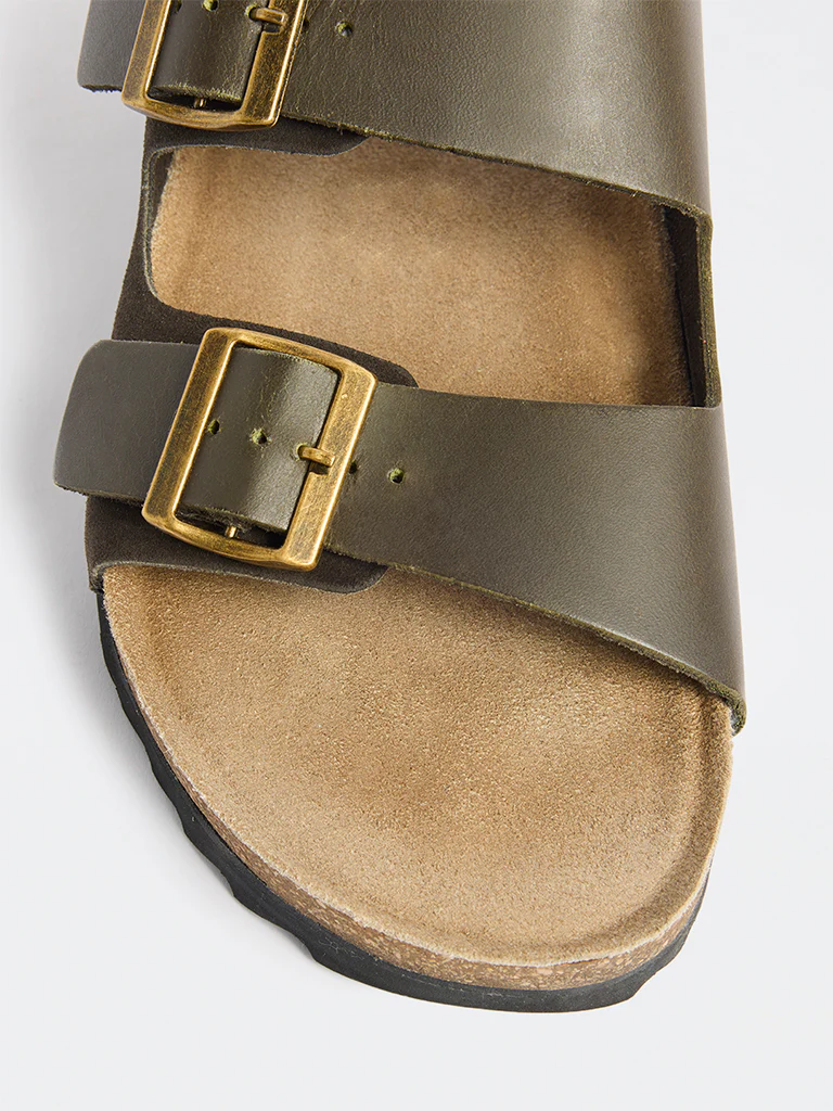 SOLEPLAY Olive Buckle-Detailed Slip-On Sandals - Image 4