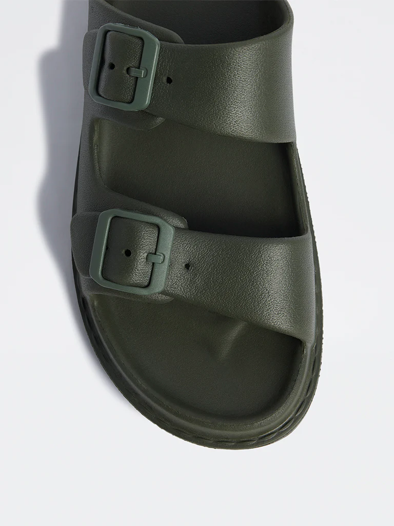 SOLEPLAY Olive Buckle-Detailed Slip-On Sandals - Image 3