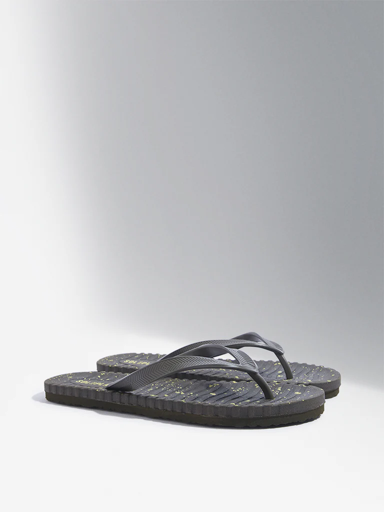 SOLEPLAY Olive Speckle Textured Flip-Flop - Image 2