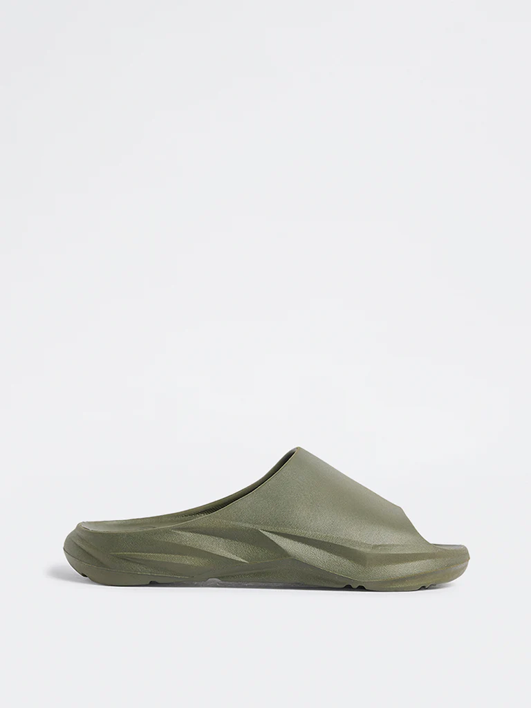 SOLEPLAY Olive Sports Slides - Image 2