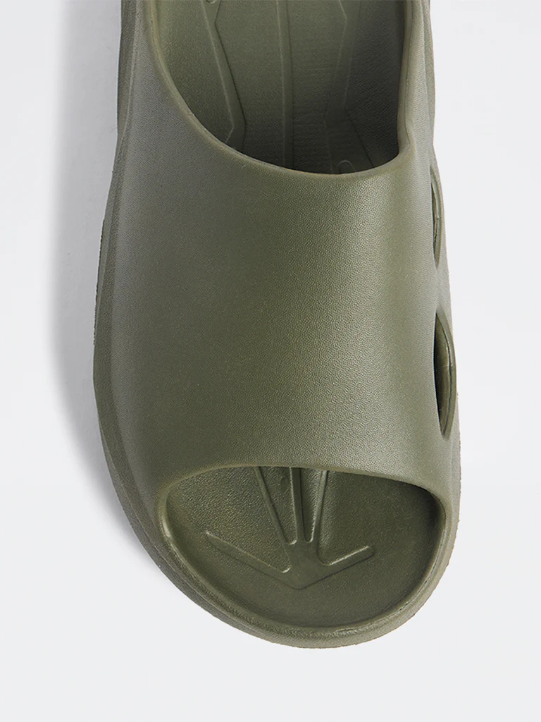 SOLEPLAY Olive Sports Slides - Image 4
