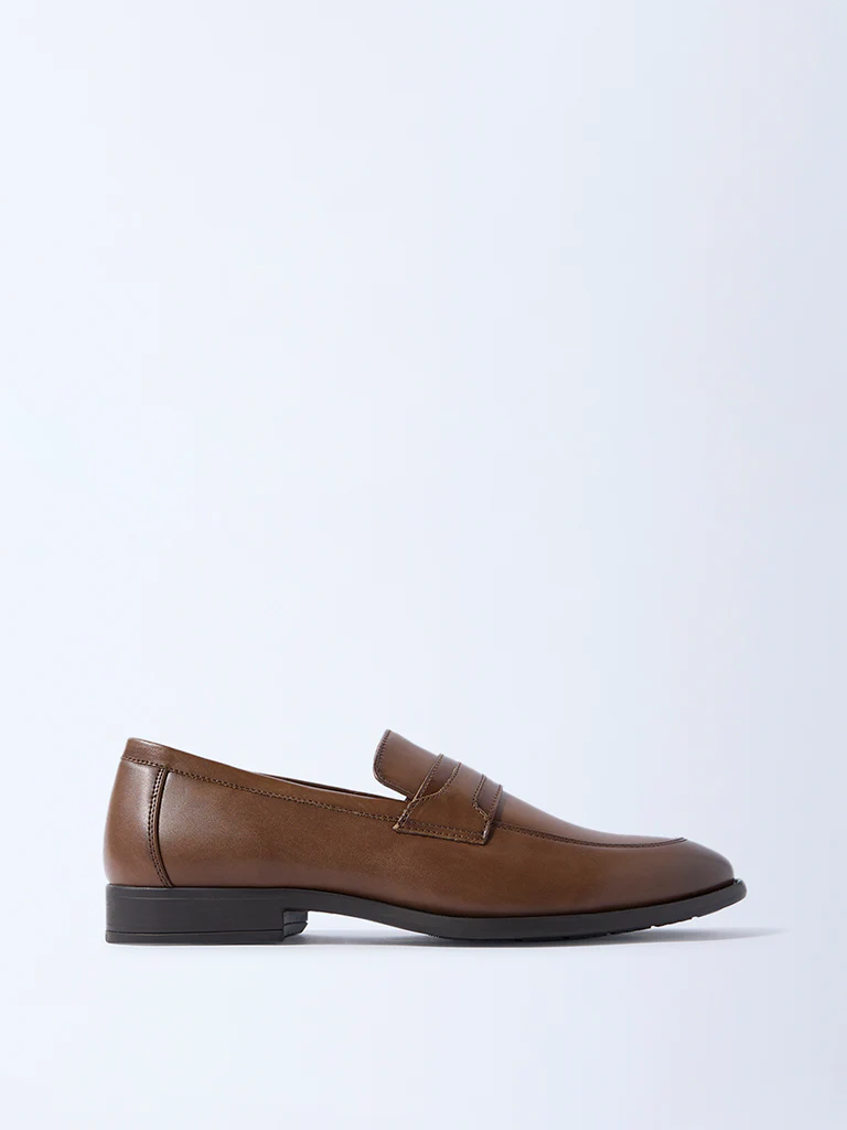 SOLEPLAY Tan Penny Loafers