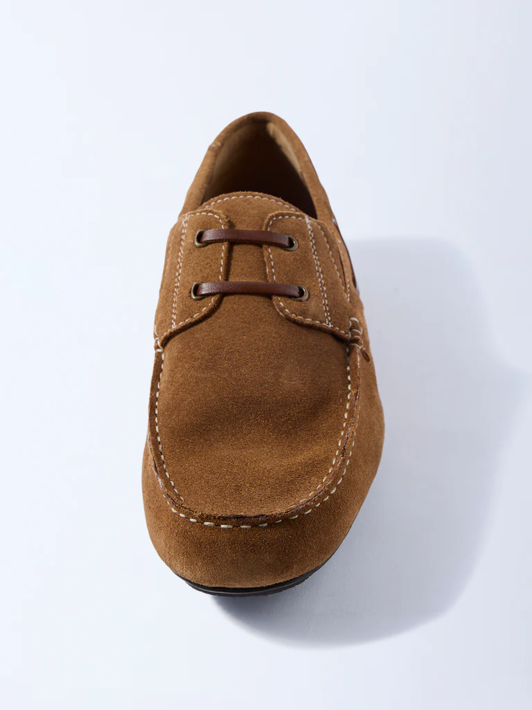SOLEPLAY Tan Suede Loafers - Image 3