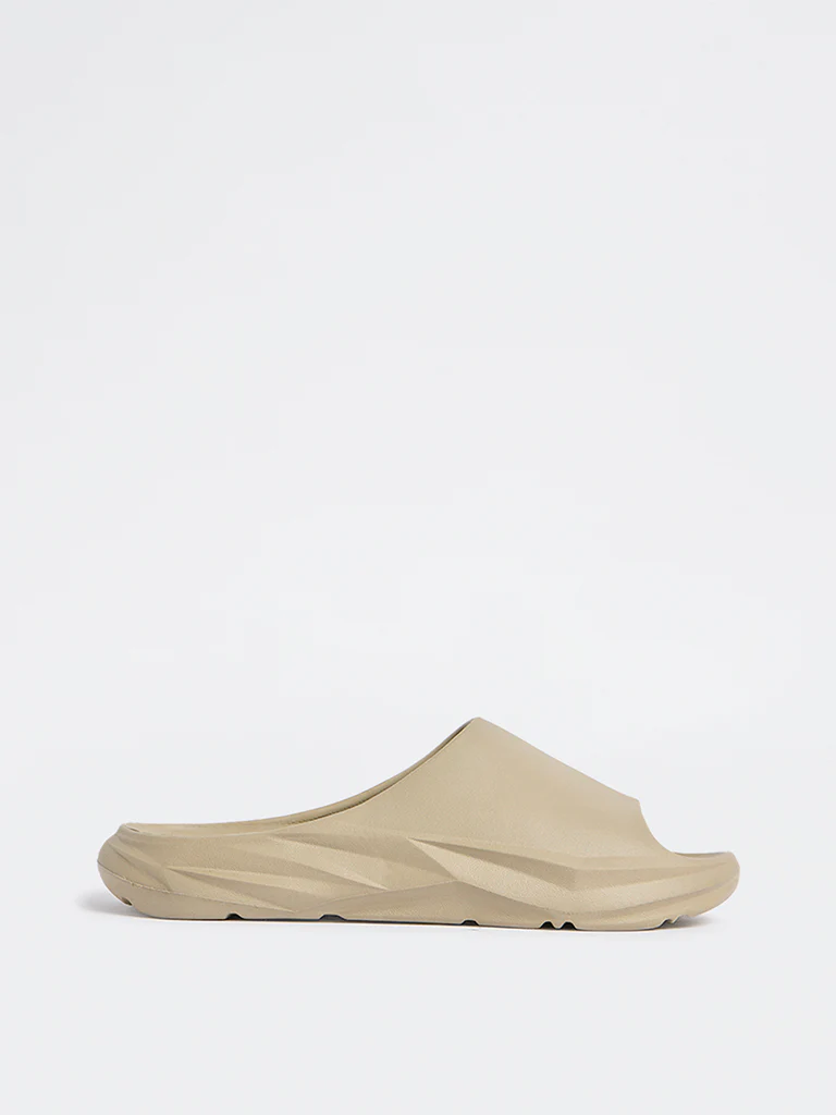 SOLEPLAY Taupe Sports Slides - Image 2
