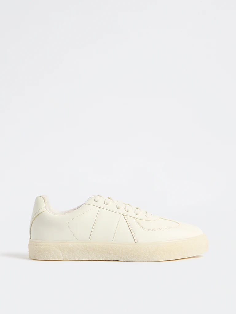 SOLEPLAY White Lace-Up Sneakers - Image 2