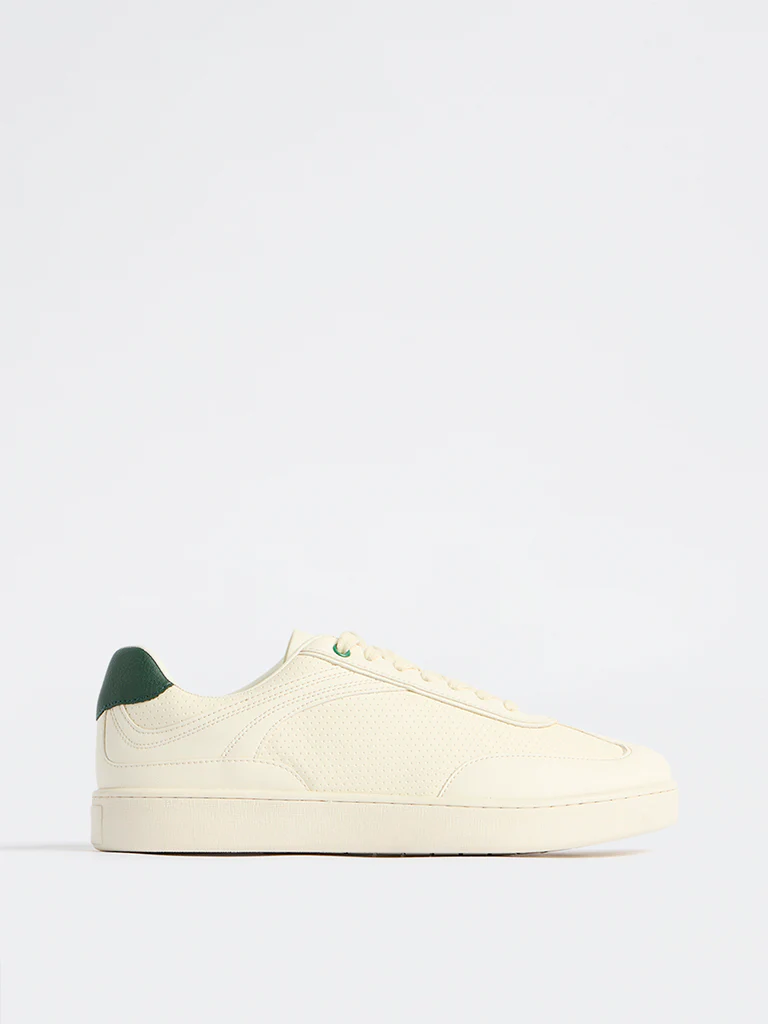 SOLEPLAY White Perforated Sneakers