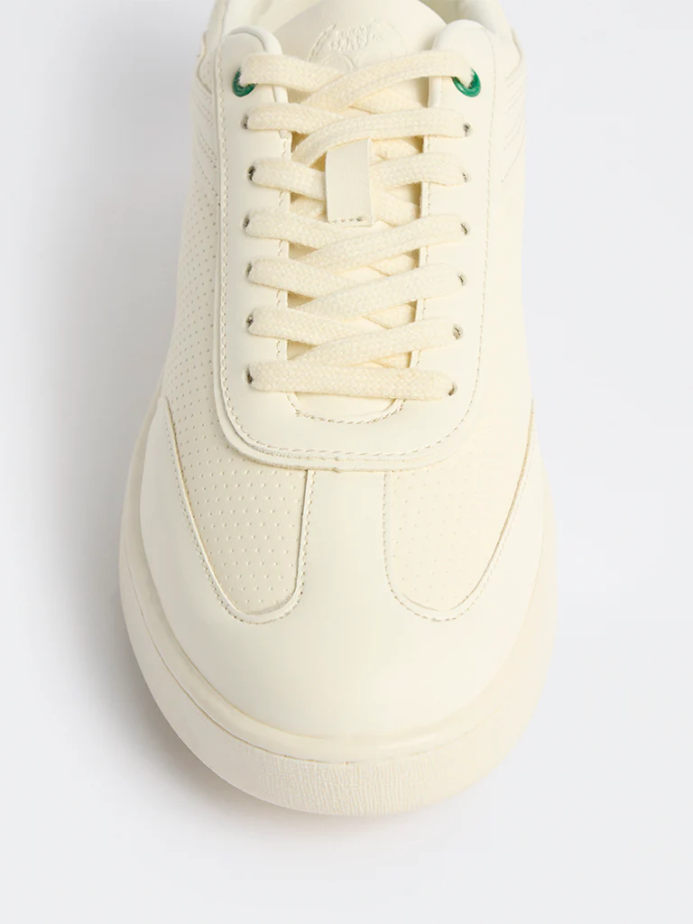 SOLEPLAY White Perforated Sneakers - Image 3