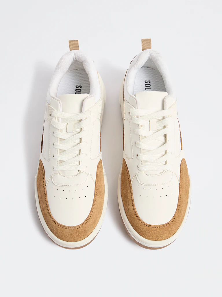 SOLEPLAY White Perforated Suede Sneakers - Image 2