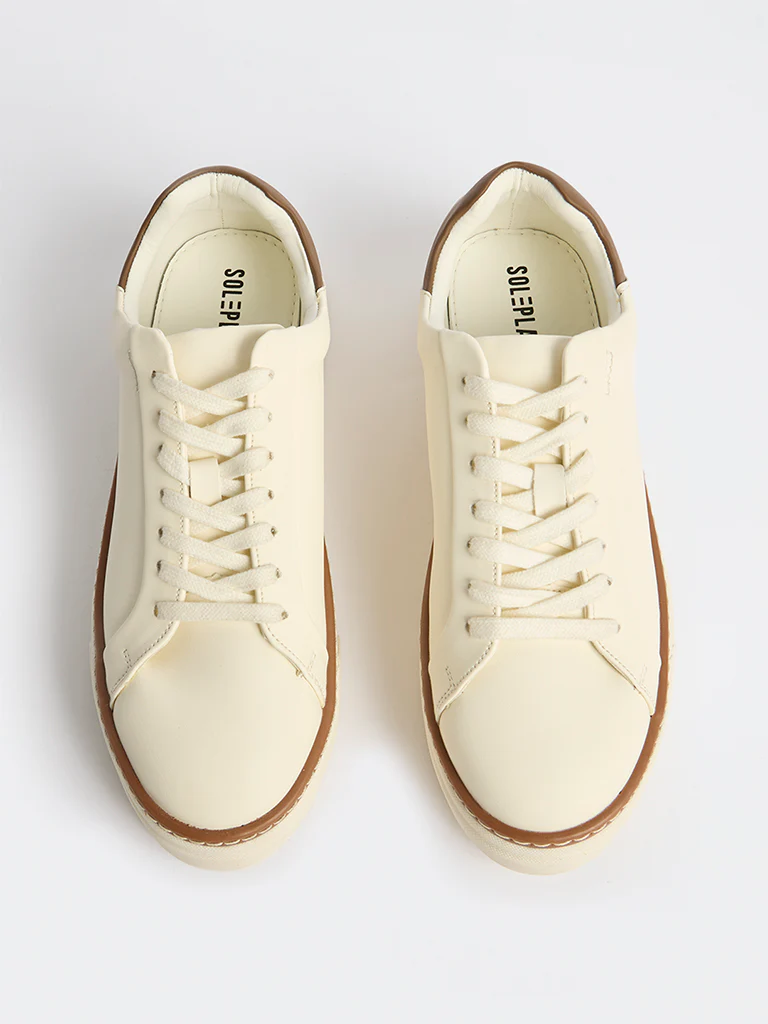 SOLEPLAY White Pipeline-Detailed Lace-Up Sneakers - Image 3
