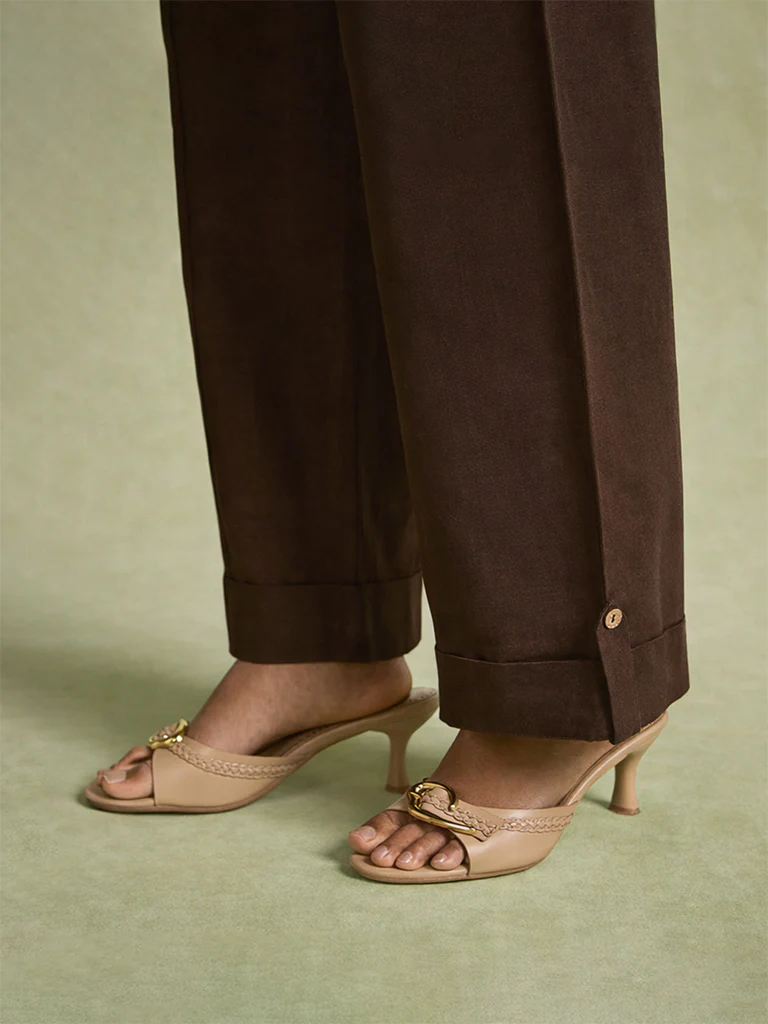 Straight-Leg Pants β Brown - Image 3