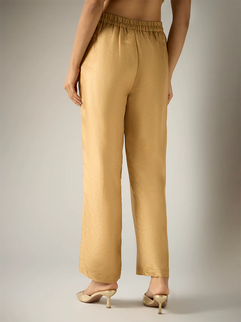Straight-Leg Pants β Gold - Image 4