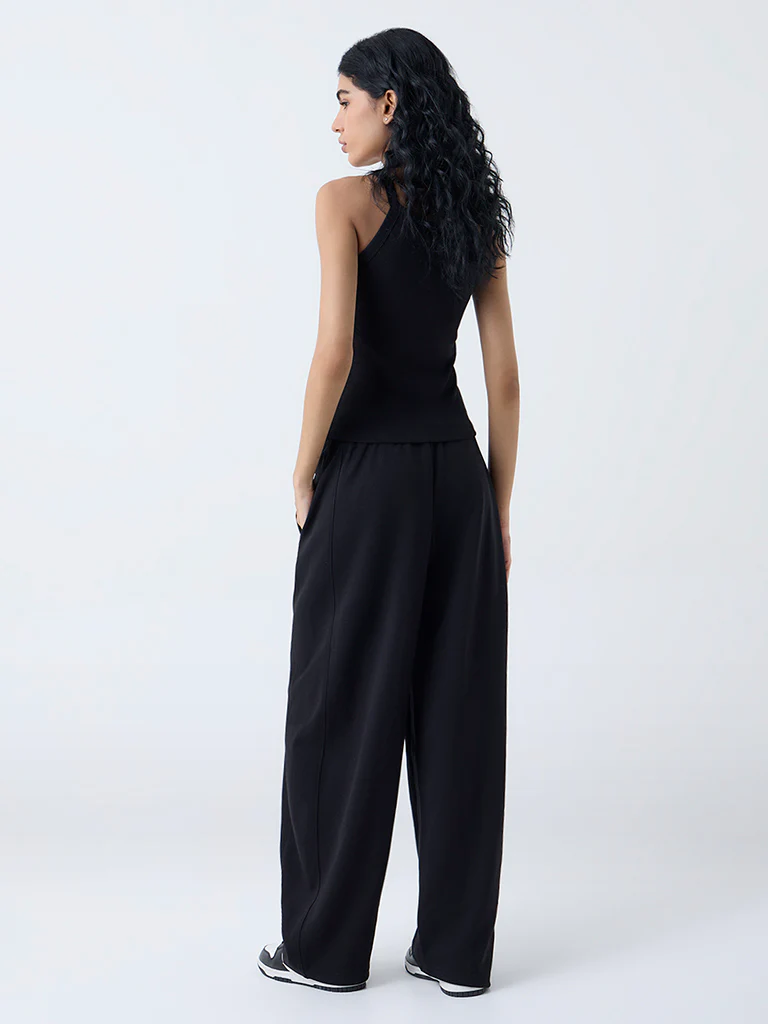 Studiofit Black High-Rise Pants - Image 4