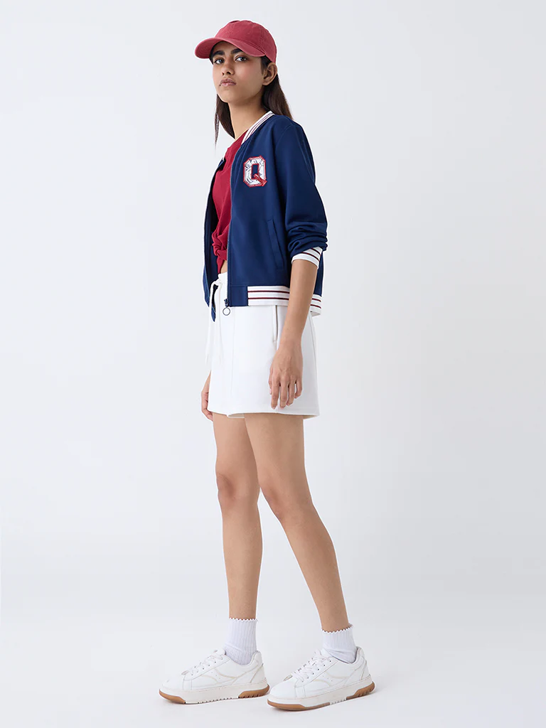 Studiofit Navy Striped Jacket - Image 2