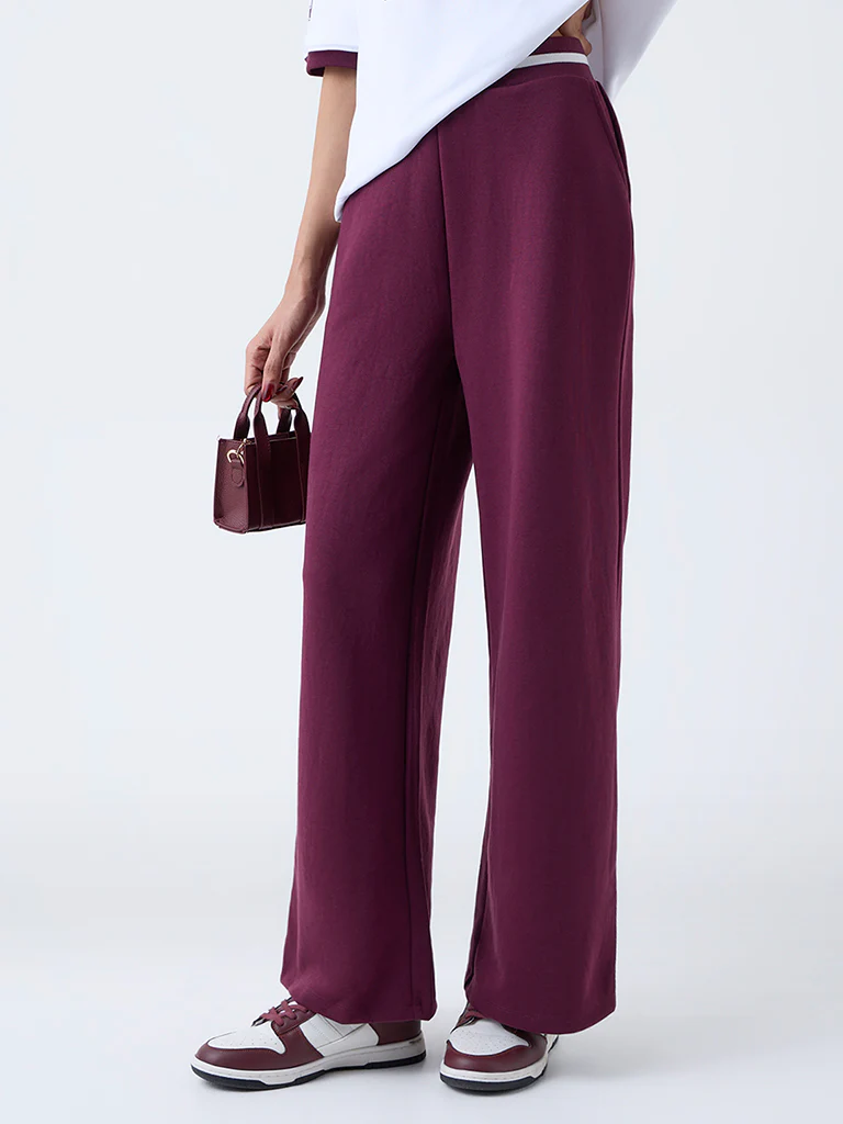Studiofit Plum High-Rise Pants - Image 2
