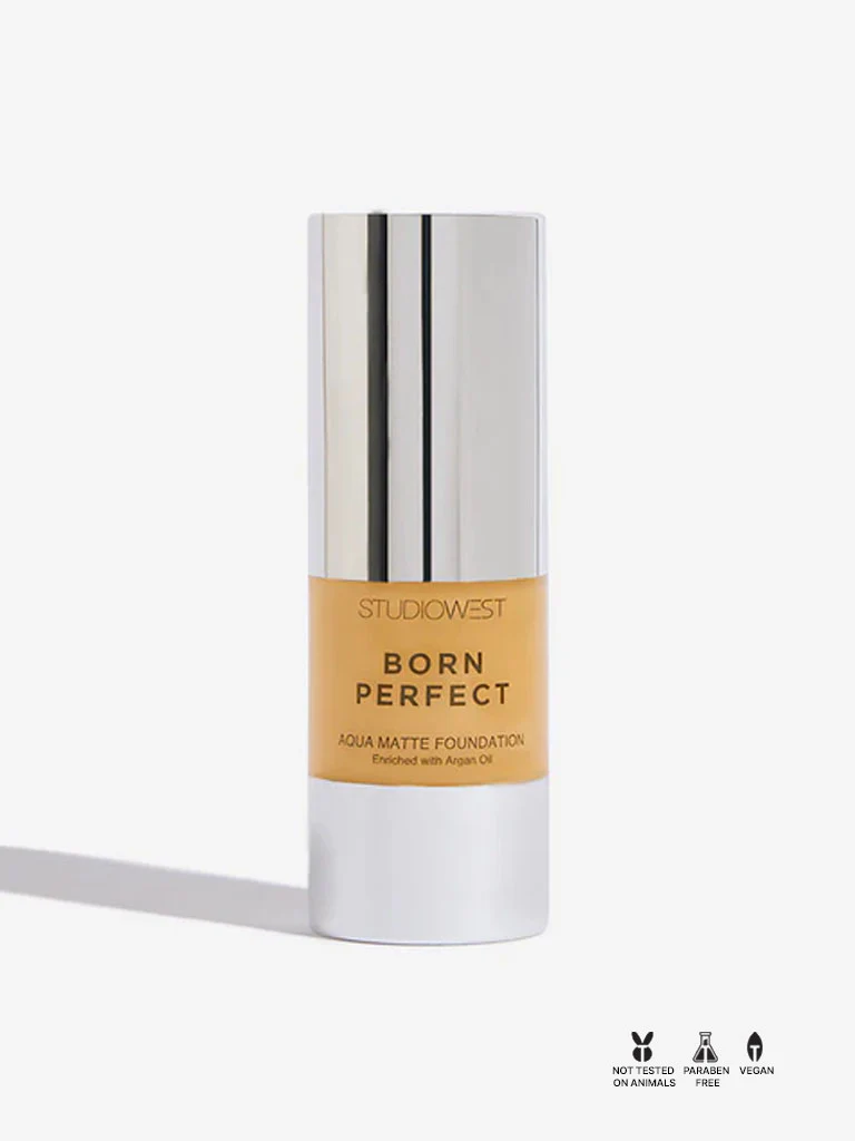 Studiowest Almond Born Perfect Aqua Matte Foundation - 23 ml - Image 3