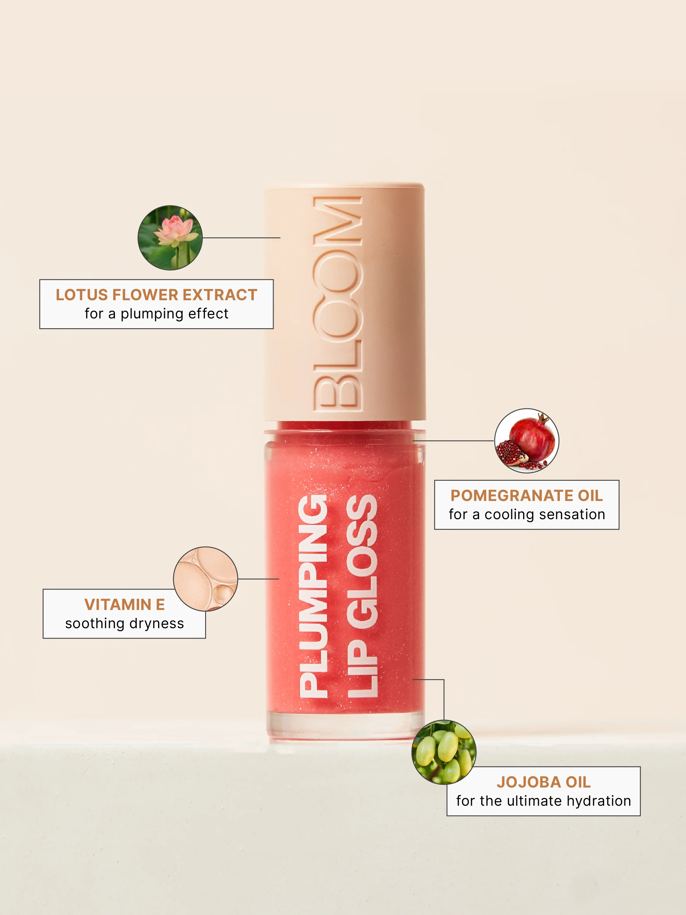 Studiowest Bloom Pink 05 Bare Lip Gloss - 7 GM - Image 3
