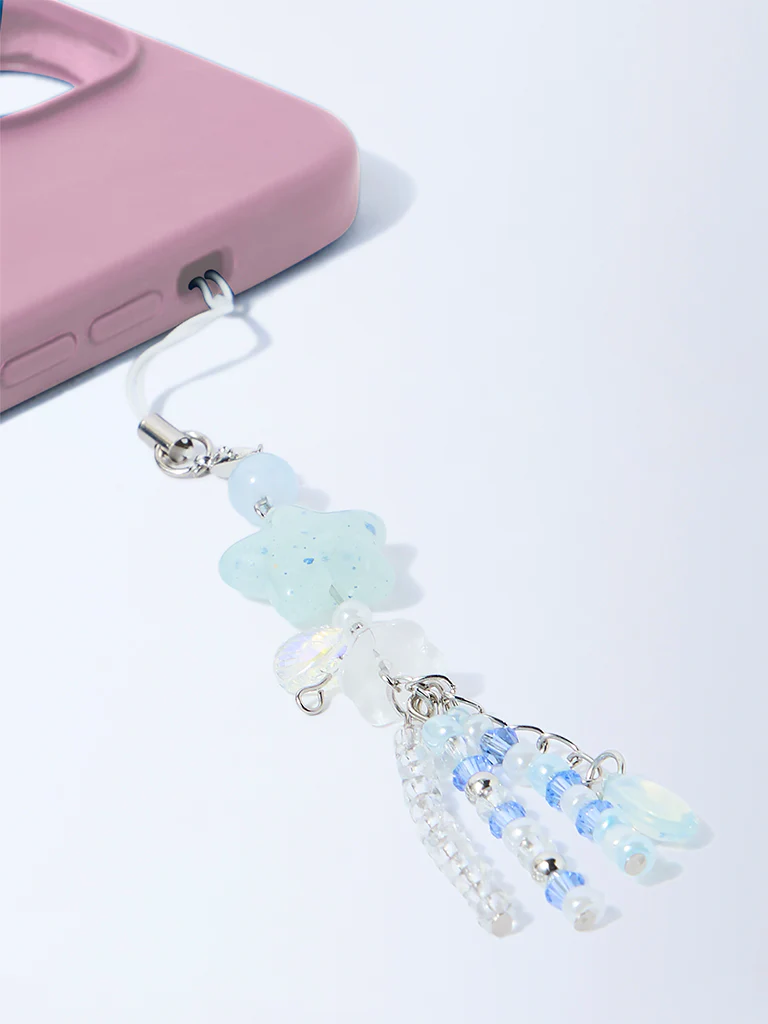 Studiowest Blue Star and Heart Beaded Charm - Image 3