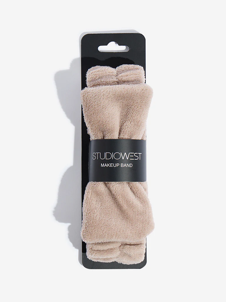 Studiowest Brown Bow-Detailed Makeup Band - Image 3