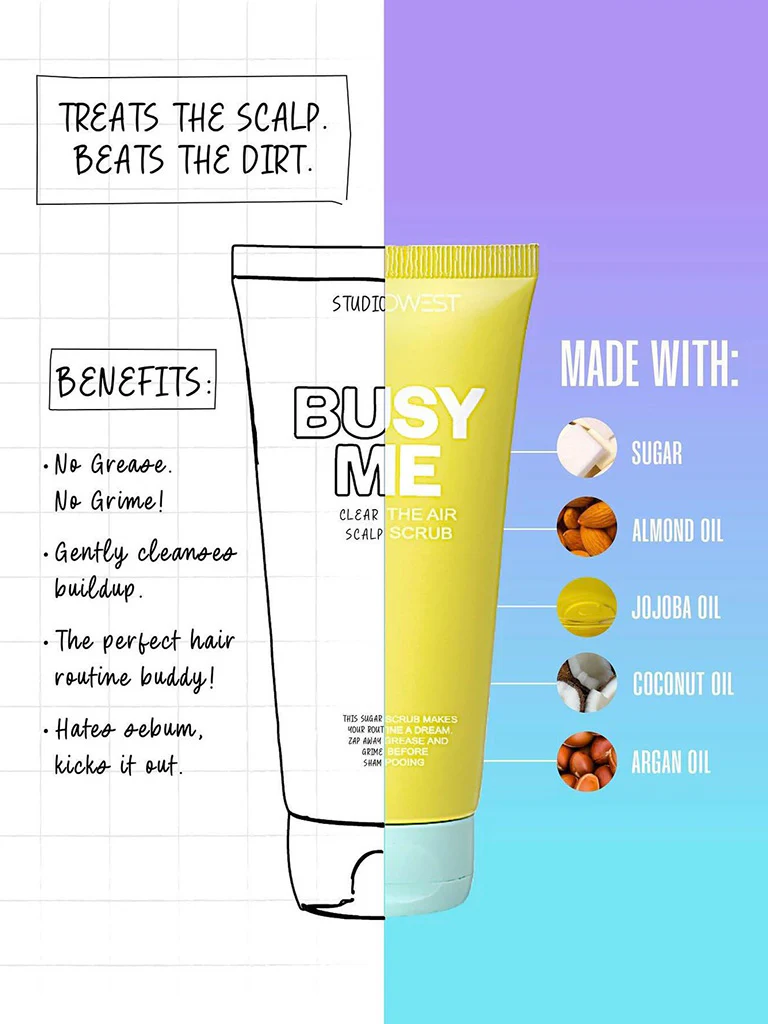 Studiowest Busy Me Hair Care Scalp Scrub - 175 gm - Image 3