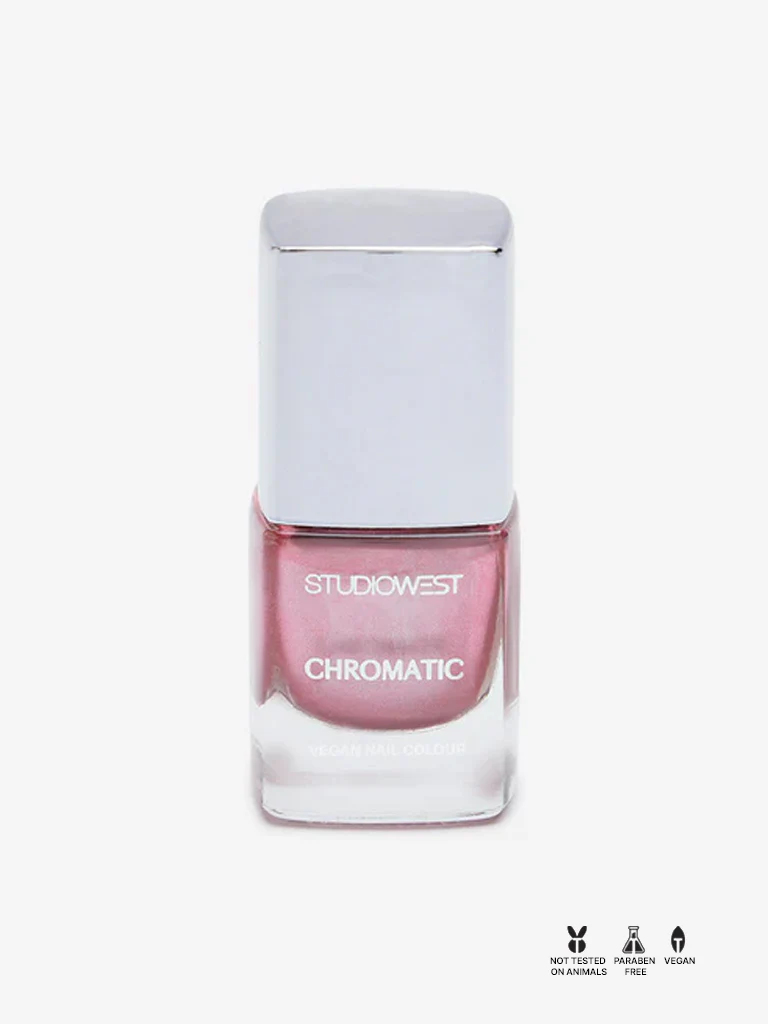 Studiowest Chromatic Pink Chrome Blush P-30 Nail Colour - 8 ml - Image 3