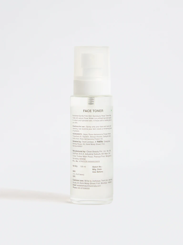 Studiowest Gentle Folk Skin Sanctuary Rose Toner Mist - 100ml - Image 2