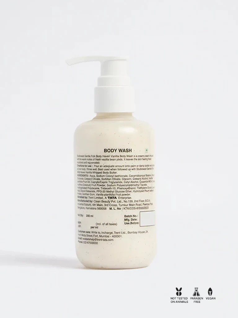 Studiowest Gentle Folk Vanilla Body Wash - 200 ml - Image 2