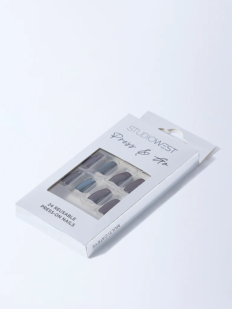 Studiowest Multicolour Cat Eye Press-On Nail Set - Image 3