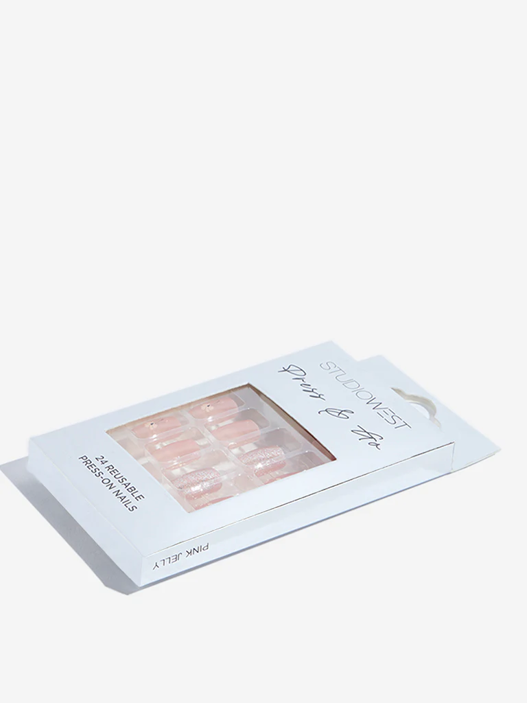 Studiowest Pink Jelly Press-On Nail Set - Image 3