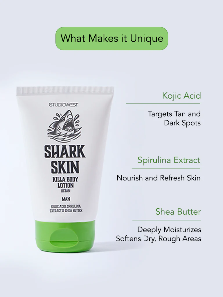 Studiowest Shark Skin Killa Detan Body Lotion - 100 ml - Image 4