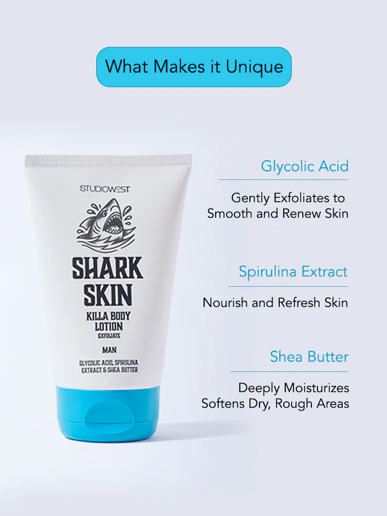 Studiowest Shark Skin Killa Exfoliate Body Lotion - 100 ml - Image 4