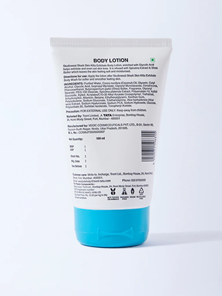 Studiowest Shark Skin Killa Exfoliate Body Lotion - 100 ml - Image 7