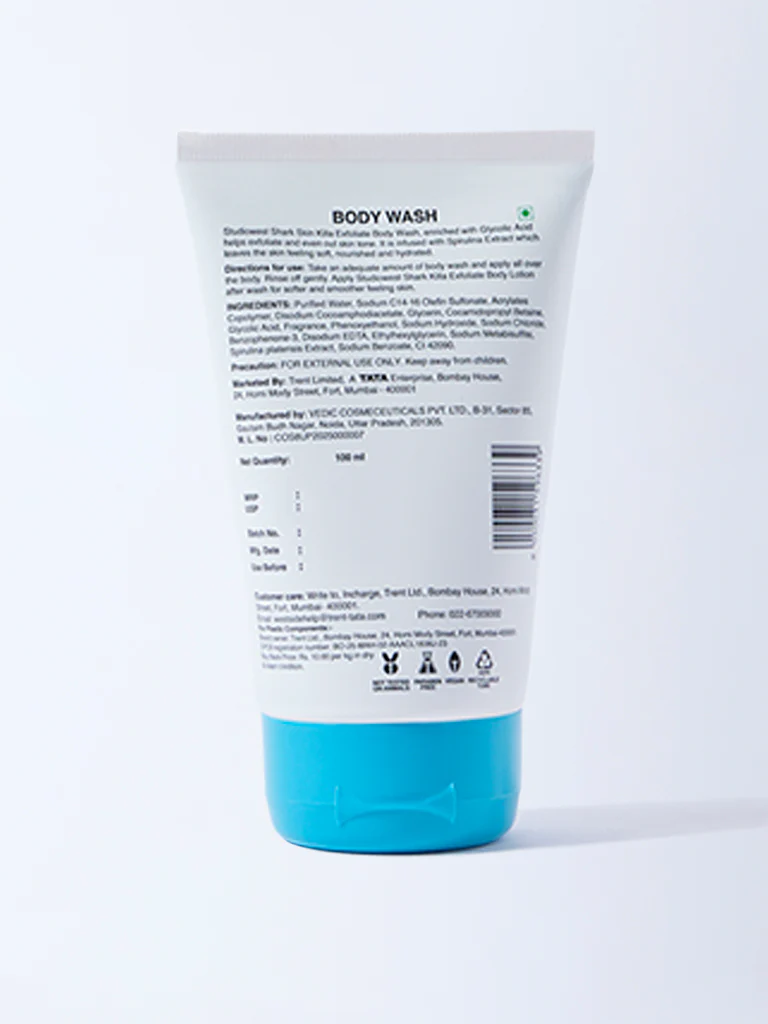 Studiowest Shark Skin Killa Exfoliate Body Wash - 100 ml - Image 6