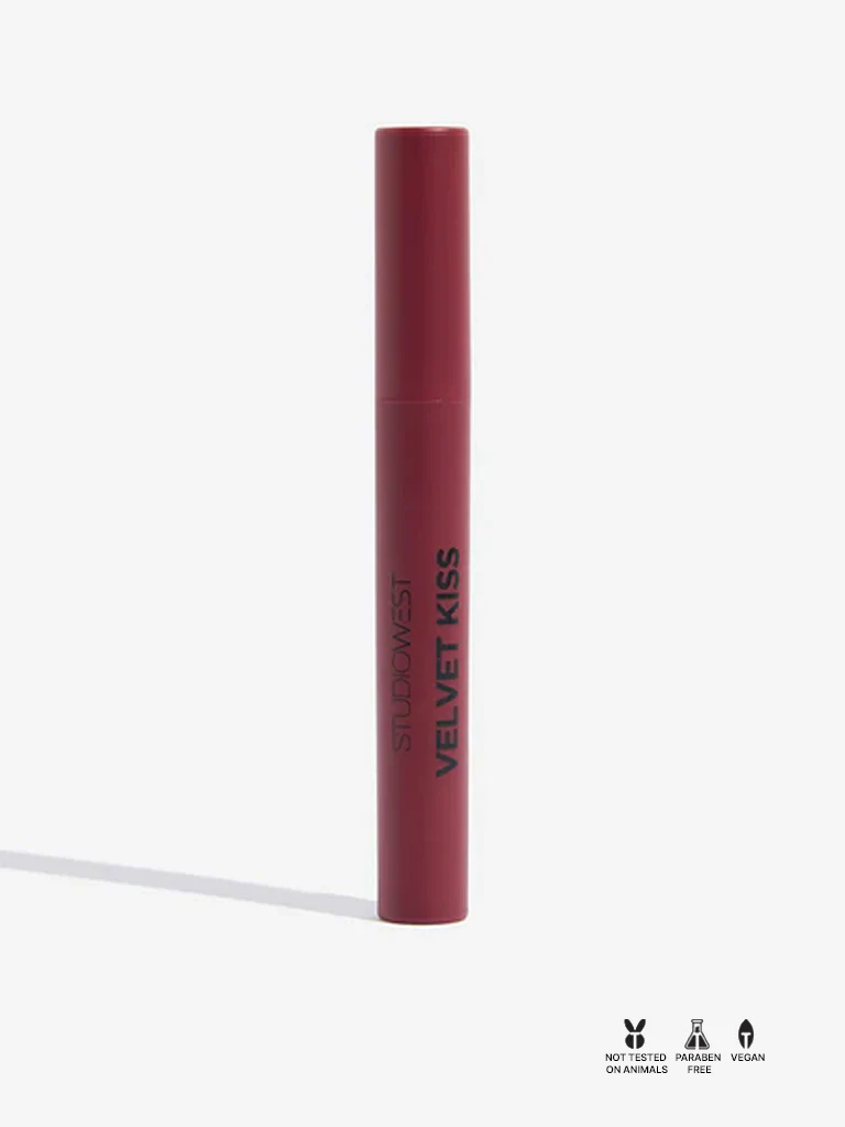 Studiowest Velvet Kiss Slim Stick Ruby Desire BE02 Lipstick - 2 gm - Image 3