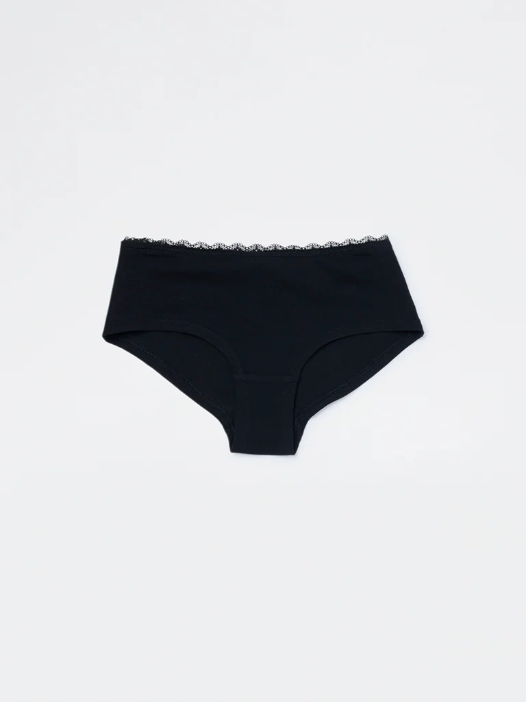 Superstar Black Low-Rise Cotton-Blend Briefs - Pack of 2 - Image 2