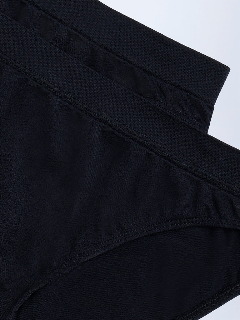 Superstar Black Seam-Free Bikini Briefs - Pack of 2 - Image 4
