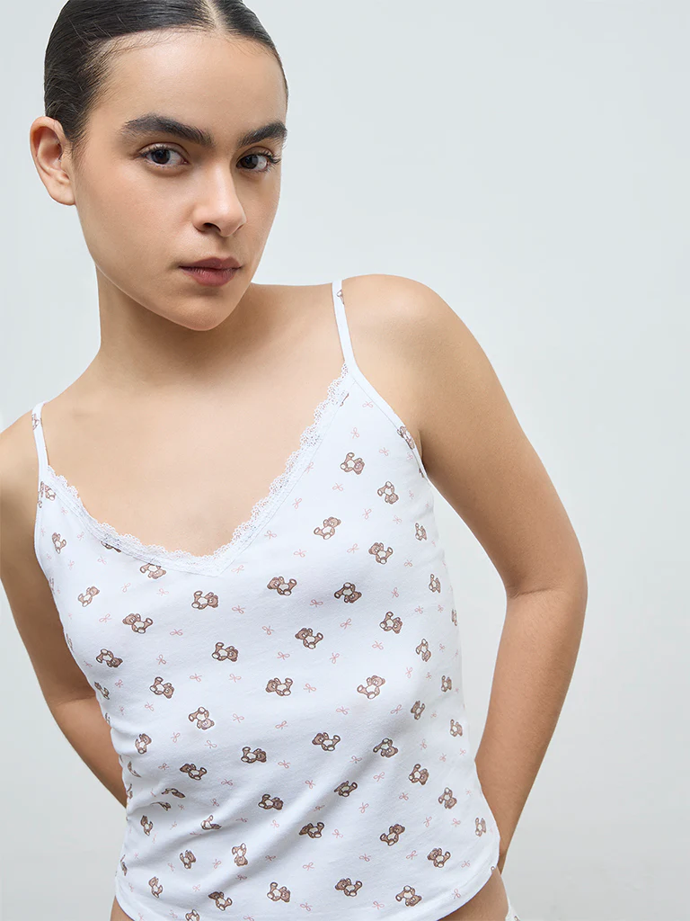 Superstar Brown Cotton-Blend Camisoles - Pack of 2 - Image 3
