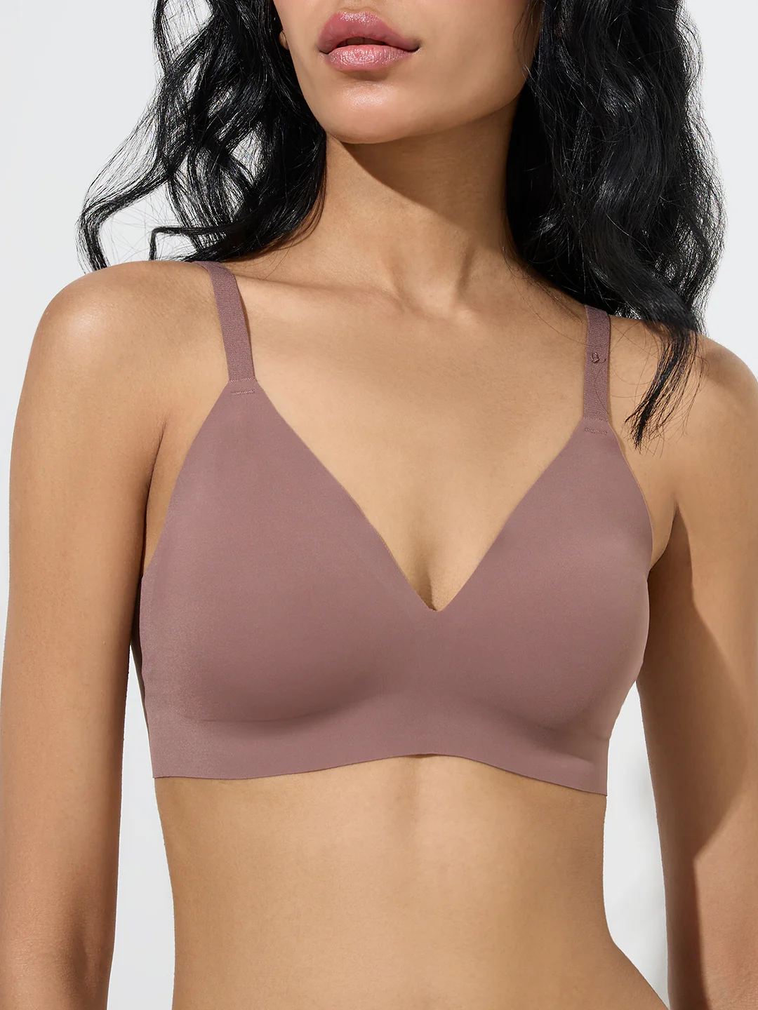 Superstar Brown Invisible Triangle Lightly Padded Bra - Image 3