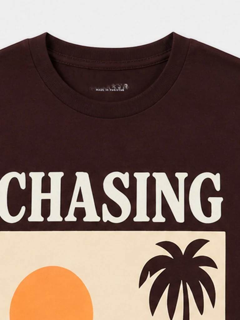 Superstar Dark Brown Graphic Printed Cotton T-Shirt Dress - Image 7