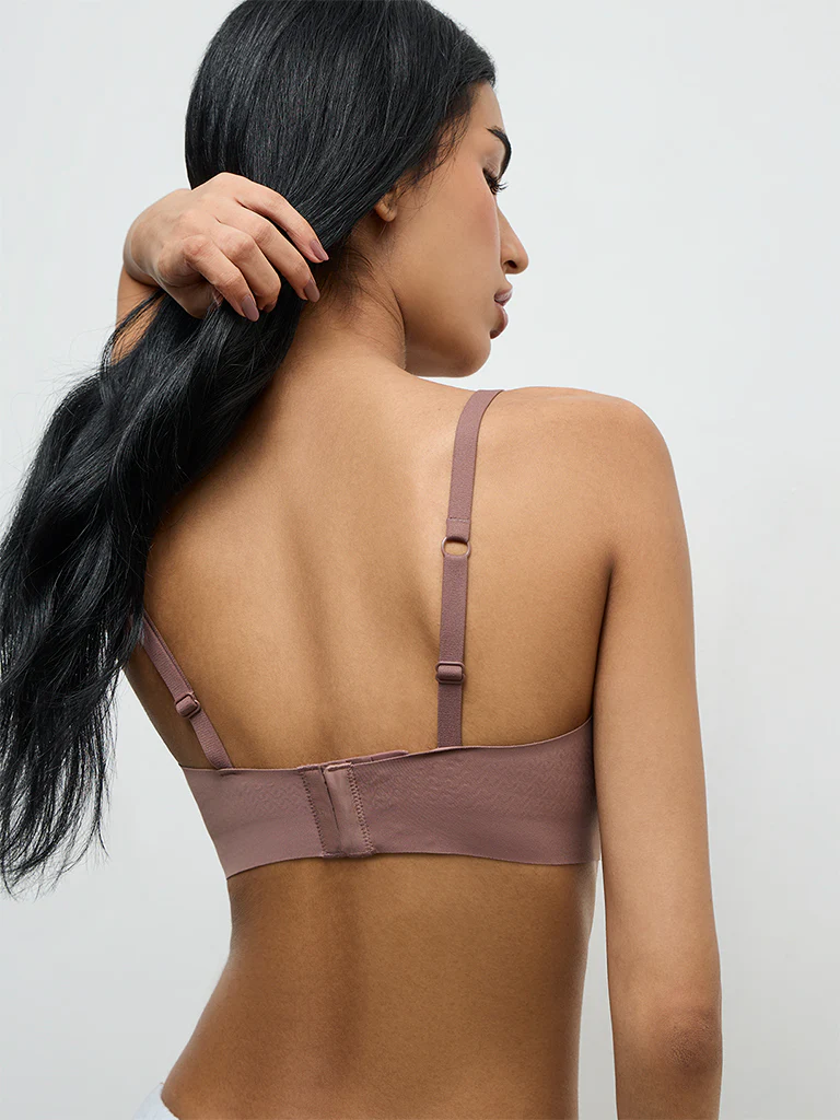 Superstar Dusty Taupe Invisible Padded Triangle Bra - Image 4