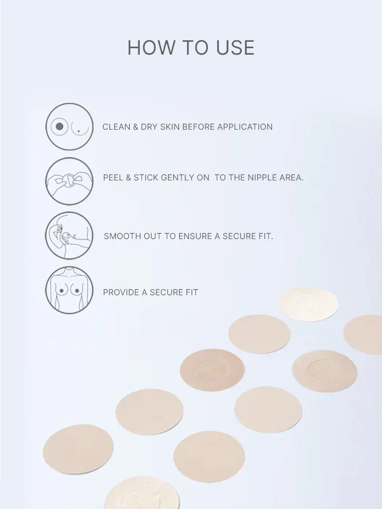 Superstar Fabric Nipple Covers, 10N, 6.5 cm(D) - Image 6