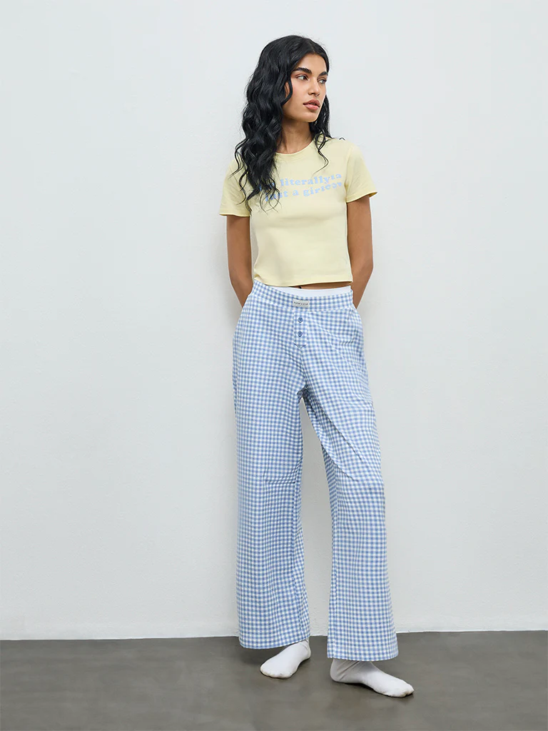 Superstar Light Yellow Text Printed Cotton T-Shirt - Image 2