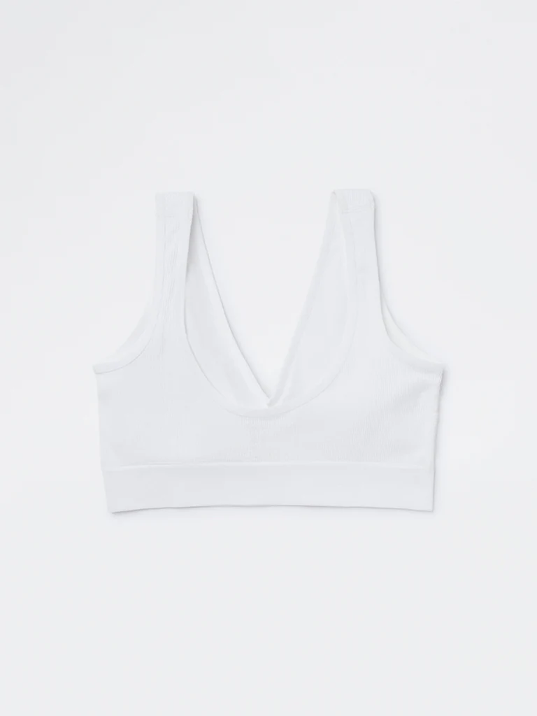 Superstar White Ribbed-Textured Padded Bra - Image 2