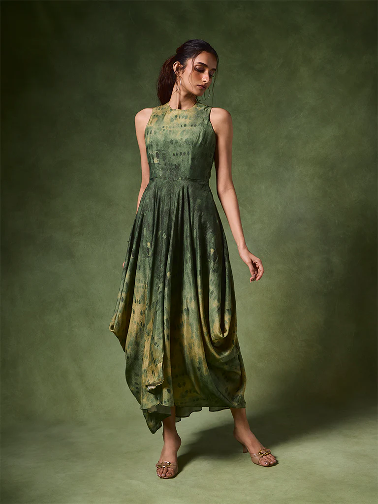 Tie-Dye Maxi Dress β Green