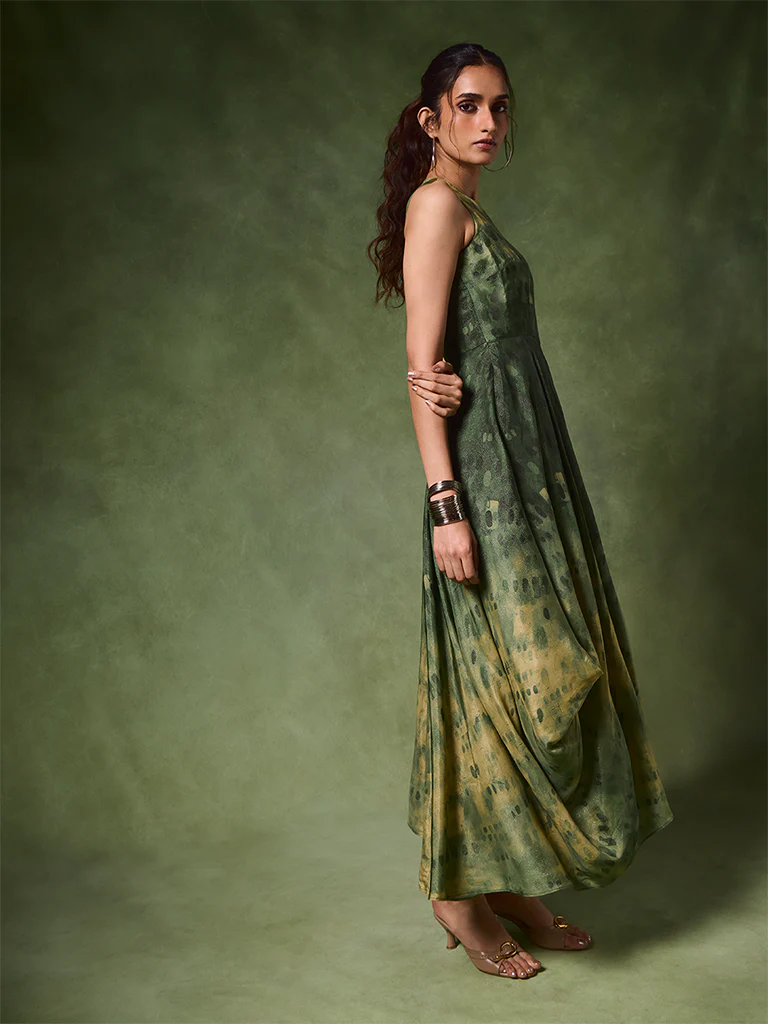 Tie-Dye Maxi Dress β Green - Image 2