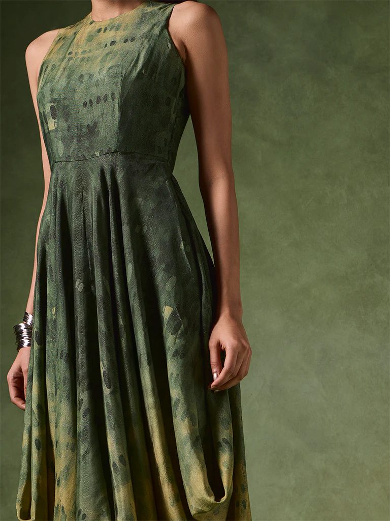 Tie-Dye Maxi Dress β Green - Image 3