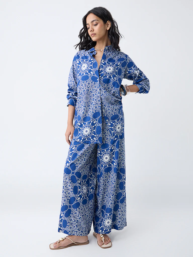 Utsa Blue Mandala-Inspired Tunic - Image 2