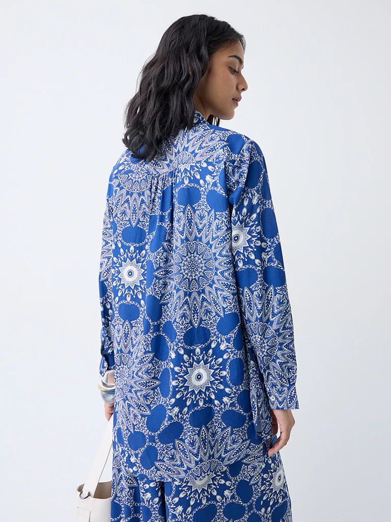 Utsa Blue Mandala-Inspired Tunic - Image 4