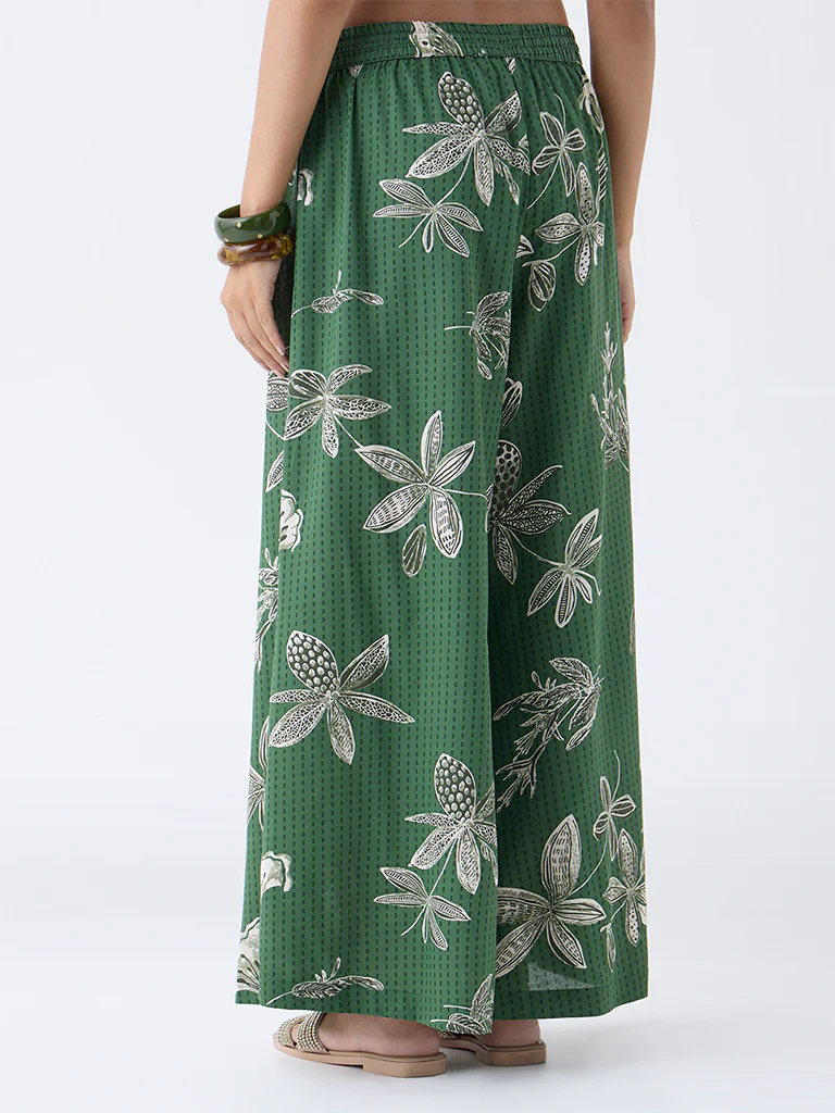 Utsa Green Botanical Design Palazzos - Image 4