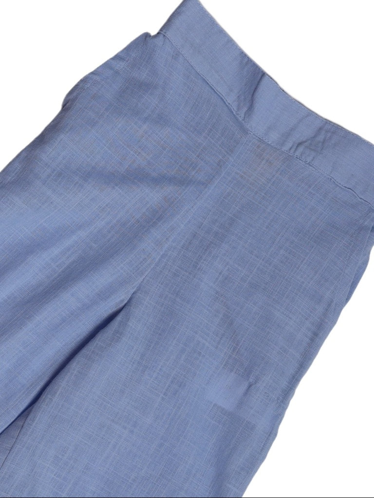 Utsa Kids Girls Blue Wide-Leg Cotton Culotte Pants - (2-8 yrs) - Image 5