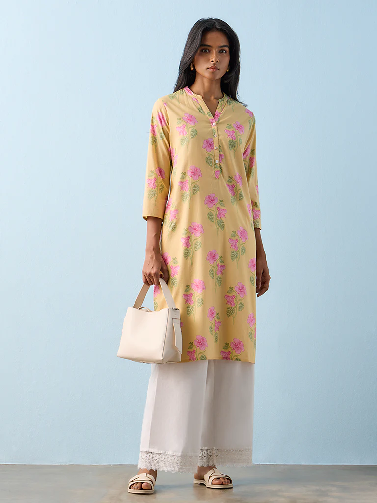 Utsa White Lace-Detailed Cotton-Blend Pants - Image 2